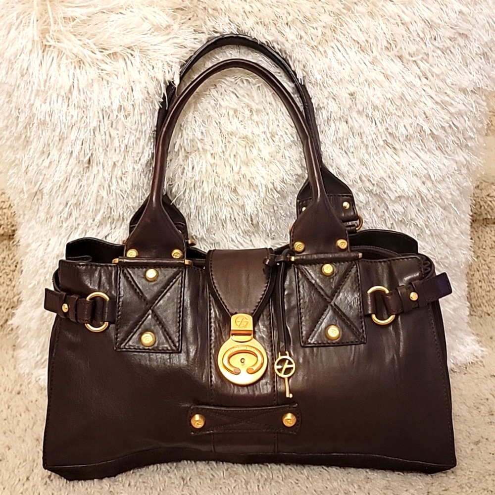 📍Rare |Vintage | Francesco Biasia | Leather & Suede East West Style Bag